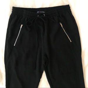 Pants - Black Jogger Work Pants With Zippers Pants - Black Jogger Work Pants With Zippers